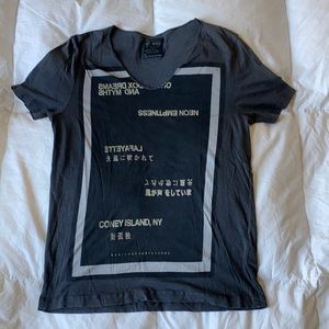 All Saints V-Neck T-Shirt